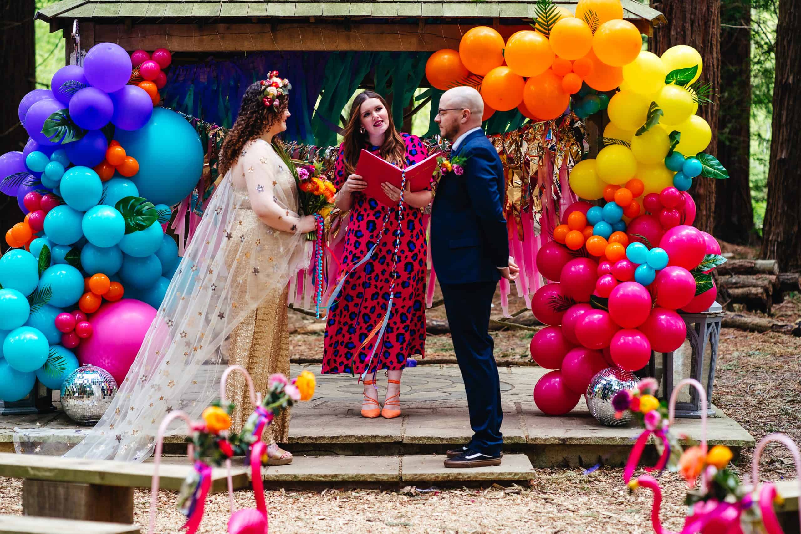 The happy couple says 'I do' 