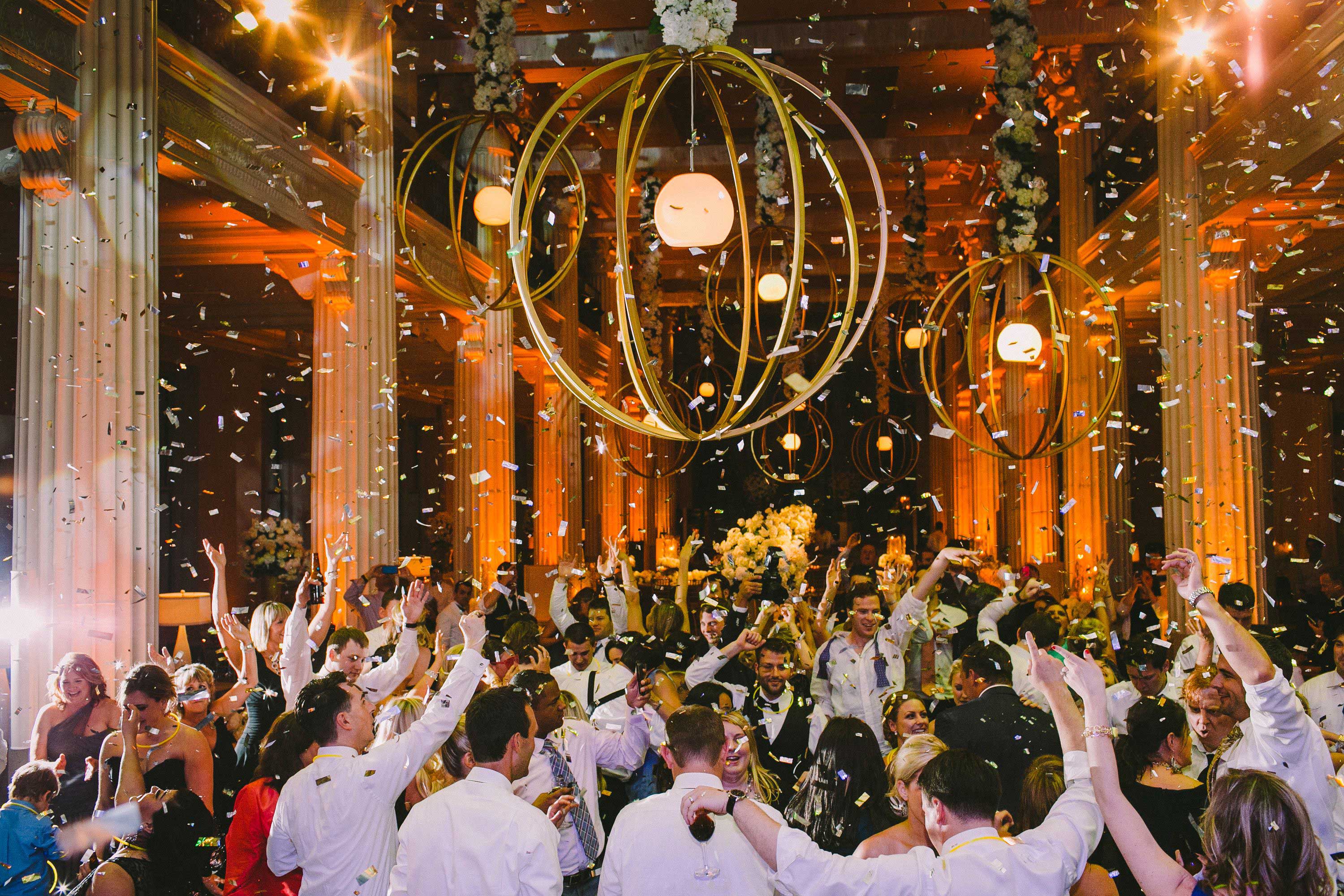 A Wedding confetti snow storm