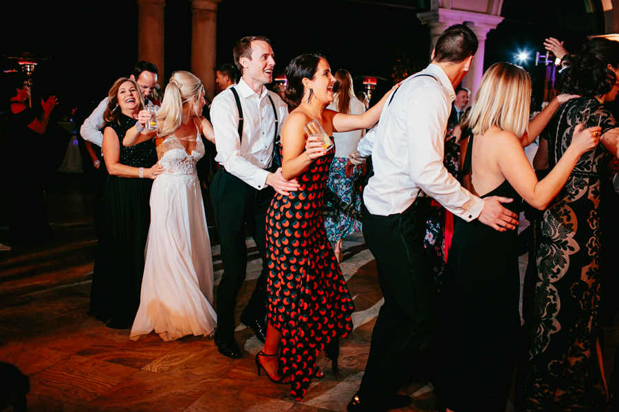 The always popular conga line